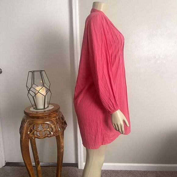 Lauren Ralph Lauren Slip On Dress Coverup Women Sz Small Pink Lightweight Beachy - Picture 8 of 9